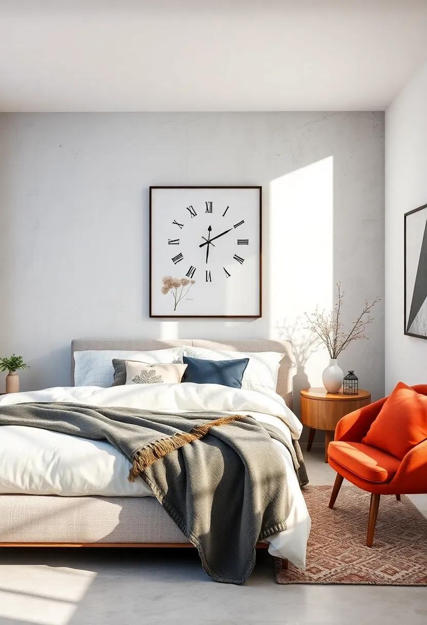 Functional⁤ Decor: ⁤Select artwork that serves both aesthetic and practical purposes,such ‌as ‍a wall-mounted clock ​with minimalist‍ design that‍ enhances⁤ functionality