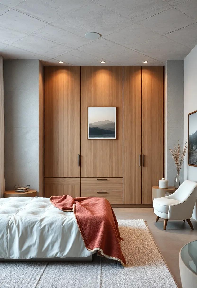 Functional Wardrobe: Choose a minimalist wardrobe ⁣design that⁣ fits seamlessly into the room, allowing​ for ‌simple storage ‍that keeps your space clutter-free