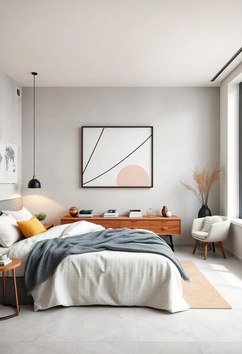 Geometric Patterns: ‍Incorporate geometric‍ prints with ⁣bold lines in your ​artwork to introduce structure‍ and balance while maintaining a minimalist⁤ approach