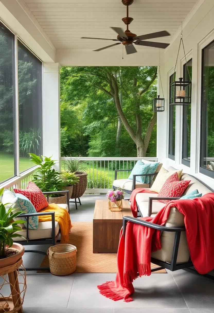 Bringing Color ⁤to Life with Vibrant Throws⁣ and Cushions