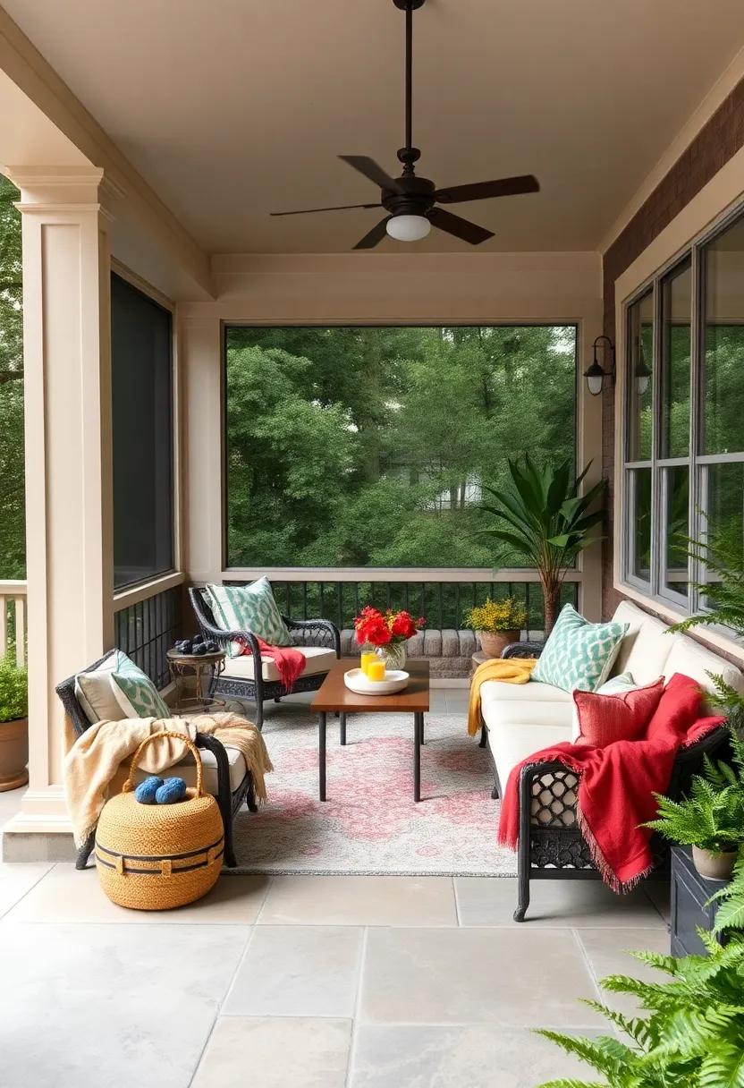 Choosing the Perfect Throw Blankets to ‌Elevate Your Porch Aesthetic