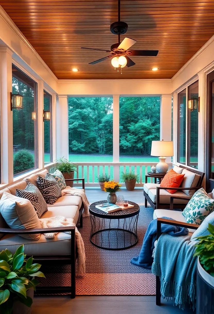 Creating ambiance ⁣with Thoughtful Lighting Ideas for Your Screened Porch