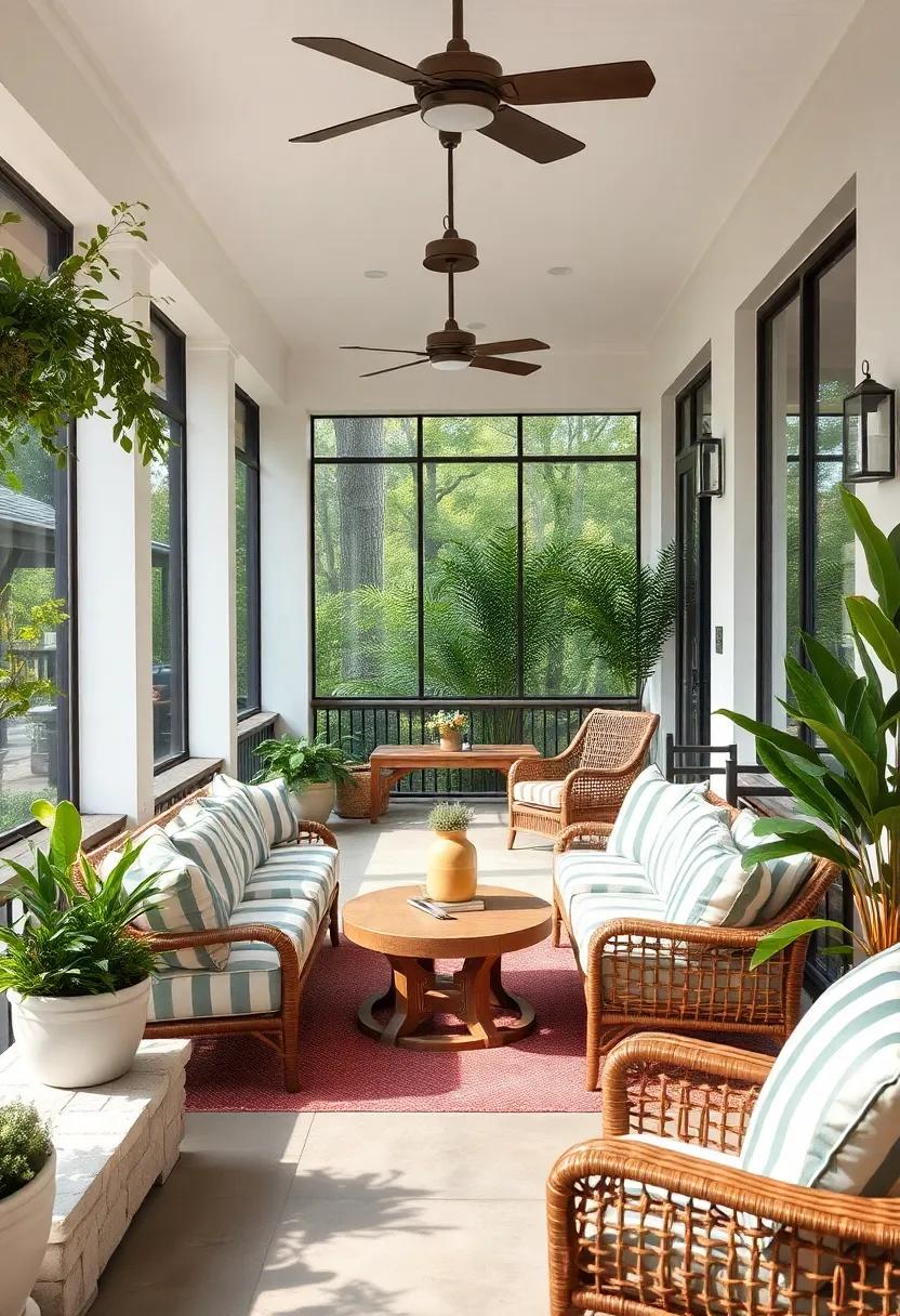 Bring ​in the Mediterranean Feel: Choose sun-bleached pastel striped cushions that embody the airy charm of Mediterranean-inspired decor