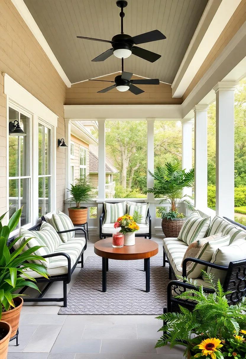 Incorporate Seasonal Changes: Swap out striped cushions ⁣with different colors ‌or patterns each season to keep your porch feeling fresh‌ and inspired throughout‌ the year