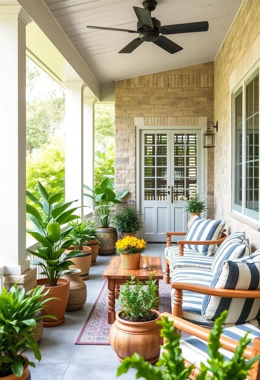 Offset Your Cushions with ​Natural Elements: Pair your striped ‍cushions⁣ with wooden‍ furniture or⁢ potted plants to ⁢create a harmonious blend of natural textures ⁤and chic​ designs