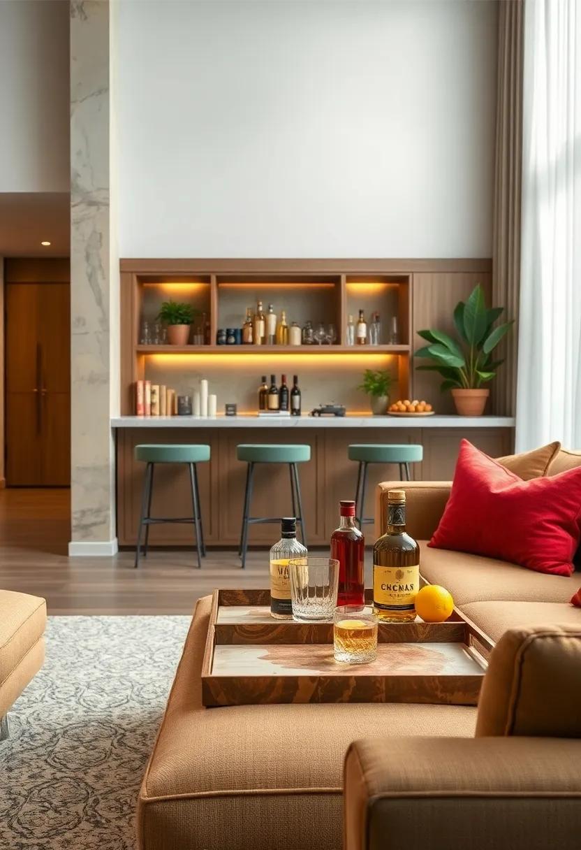 Use Decorative Trays⁤ for Organizing Mixers and⁢ Spirits while ‍Keeping ‍it Classy