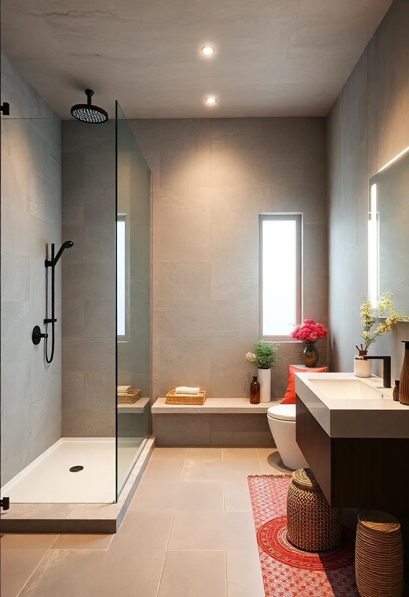Choose Frameless​ Shower⁢ Doors: Ditch the bulky frames for clear glass ‍doors that make ​the shower area feel less confined