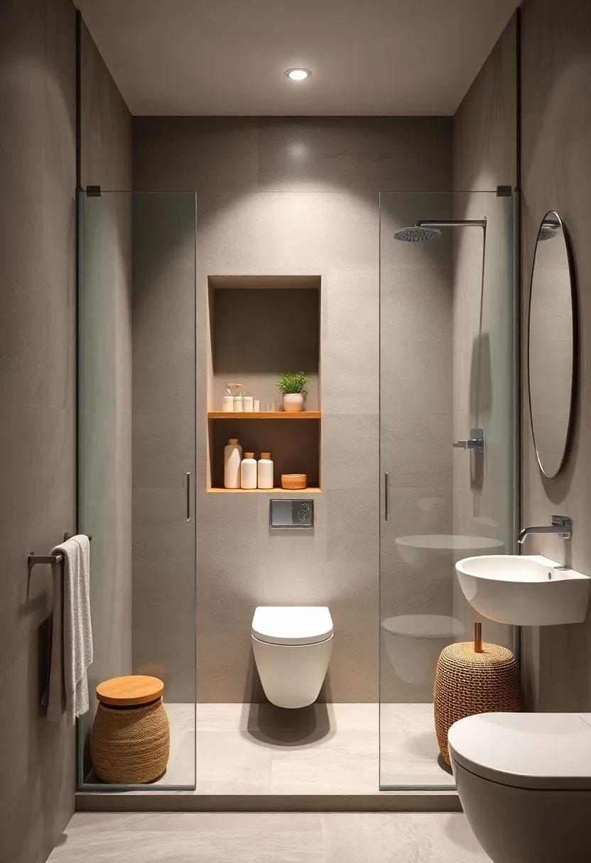 Install a Niche in the Shower: Build a recessed shelf into your shower⁣ wall⁣ for toiletries, saving ‍valuable space⁤ in the usual storage areas