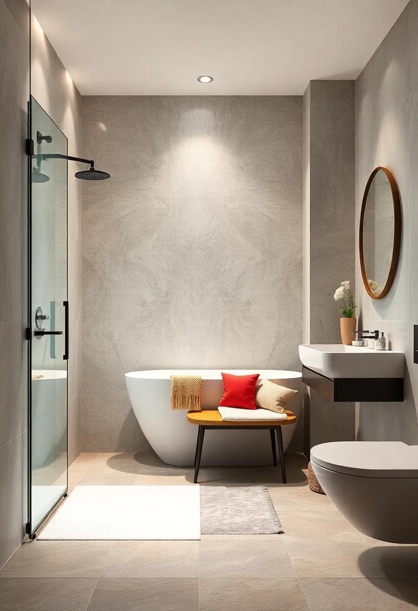 Use a Shower Bench: A built-in or ‍folding shower bench ‌adds functionality ‍while keeping the floor space feeling open
