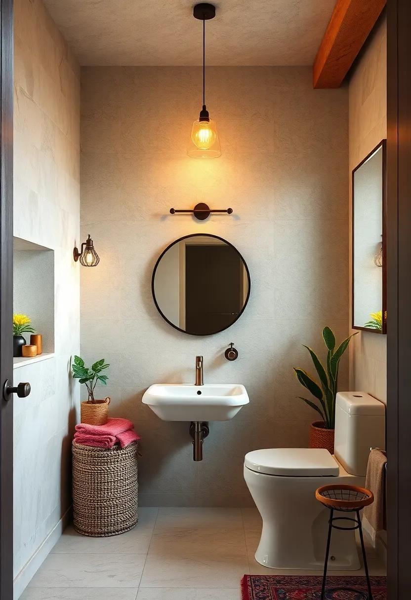 Colored ⁢Glass Lanterns: Infuse a splash of color into ‌your bathroom with stunning glass lanterns that refract ‍light beautifully, enhancing any vintage aesthetic