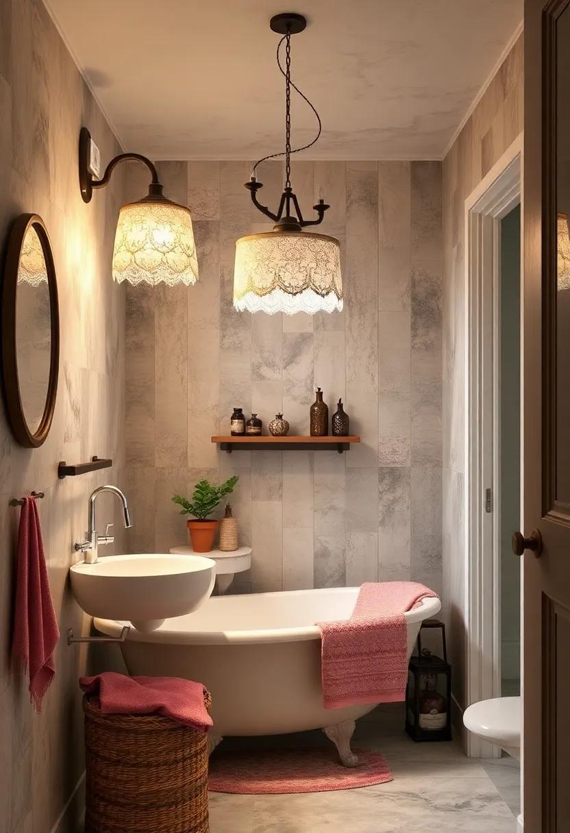Vintage Shade designs: ‍Choose lampshades‍ with intricate lace or ⁣floral patterns to soften the light and add a romantic touch to your⁤ decor