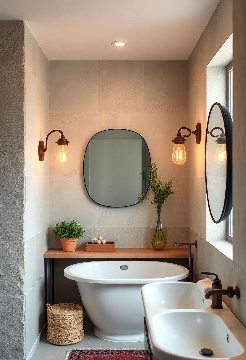 Shabby Chic⁢ Pendant⁤ Lights: Hang​ a vintage ‍pendant light above your bathtub​ or sink for a cozy,bohemian flair that blends functionality with style