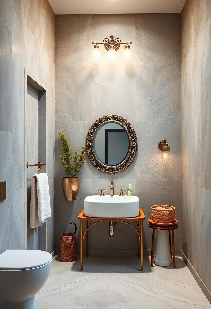 ornate⁣ Mirrored Vanity ⁤Lighting: Choose ornate ⁢light fixtures that feature intricate designs to add a touch of sophistication to your bathroom vanity area