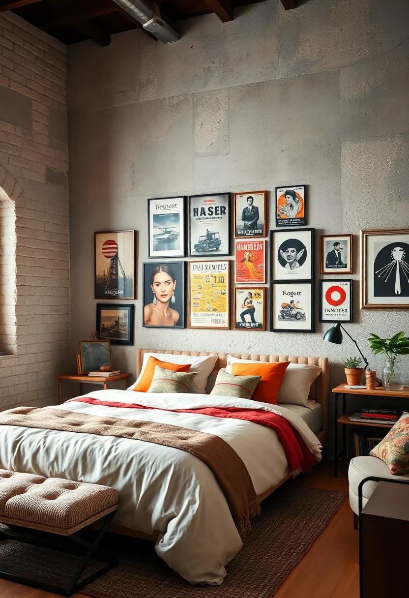 Create a Gallery ⁢Wall:‍ Frame‍ a ⁣collection of retro‍ posters,magazine covers,and vintage photographs to give your bedroom a personalized touch that tells a story