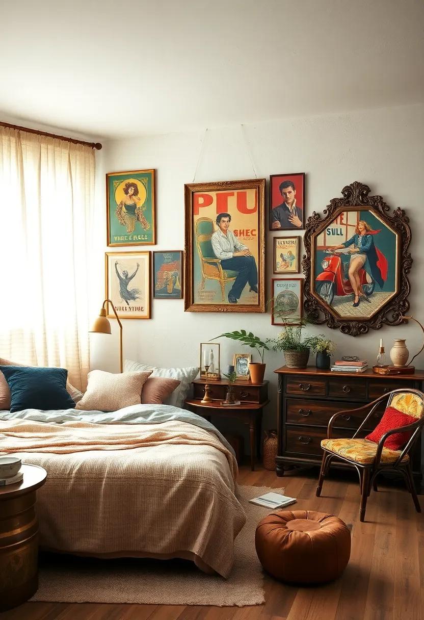 Hang ‍Vintage Mirrors: Accent your walls‌ with vintage mirrors that have ornate frames for an​ elegant and timeless feel