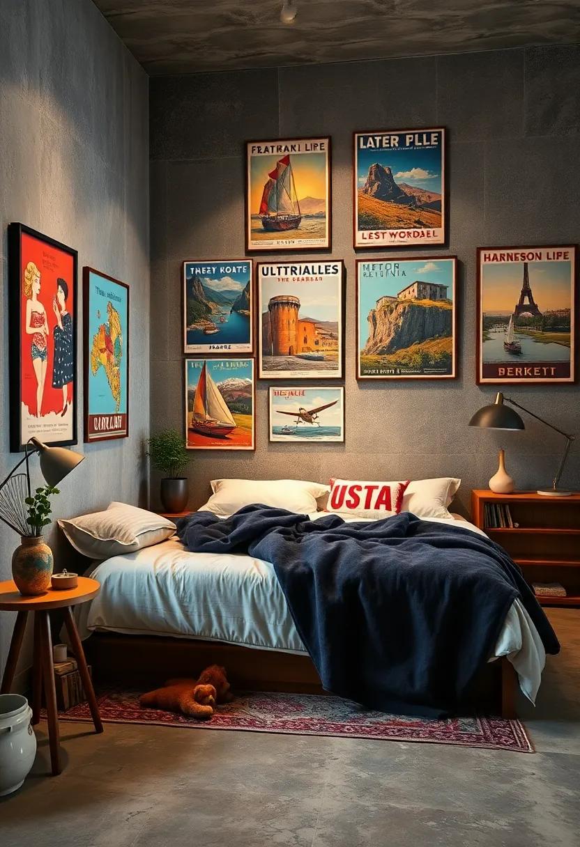 Showcase Vintage Travel Posters: Hang colorful travel ⁣posters from the mid-20th century to introduce a sense of wanderlust and ‌nostalgia