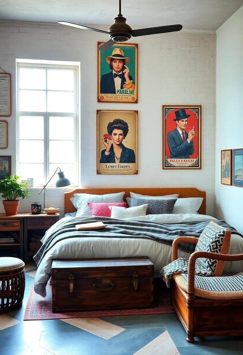 Utilize Rustic Storage Solutions: Look for vintage chest or‍ trunks ‍to⁢ store linens and add character ⁢to your room⁤ as well