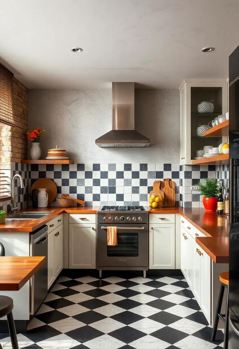 Embrace the charm of ⁣checkerboard patterns:​ A black-and-white tiled backsplash can instantly ⁤transform your kitchen ⁢into ‌a classic diner⁢ setting, evoking ⁣nostalgia with every meal