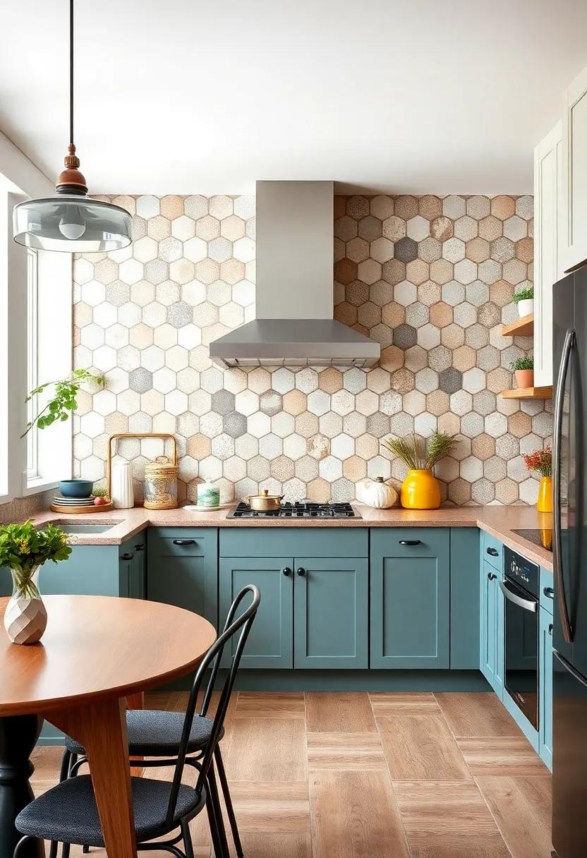 Go for the‌ iconic hexagon: Hexagonal tiles provide a unique visual appeal and can⁤ be ⁤personalized​ with various colors to fit the​ desired vintage vibe of your kitchen