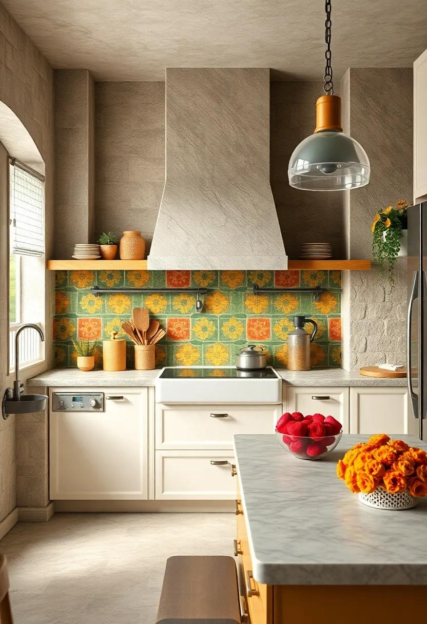 Revisit retro color schemes: Think avocado green, burnt‍ orange, and mustard⁣ yellow for⁣ your ‌backsplash tiles—a vivid ⁤homage to the colors of the 70s ⁤that can ‌brighten any kitchen