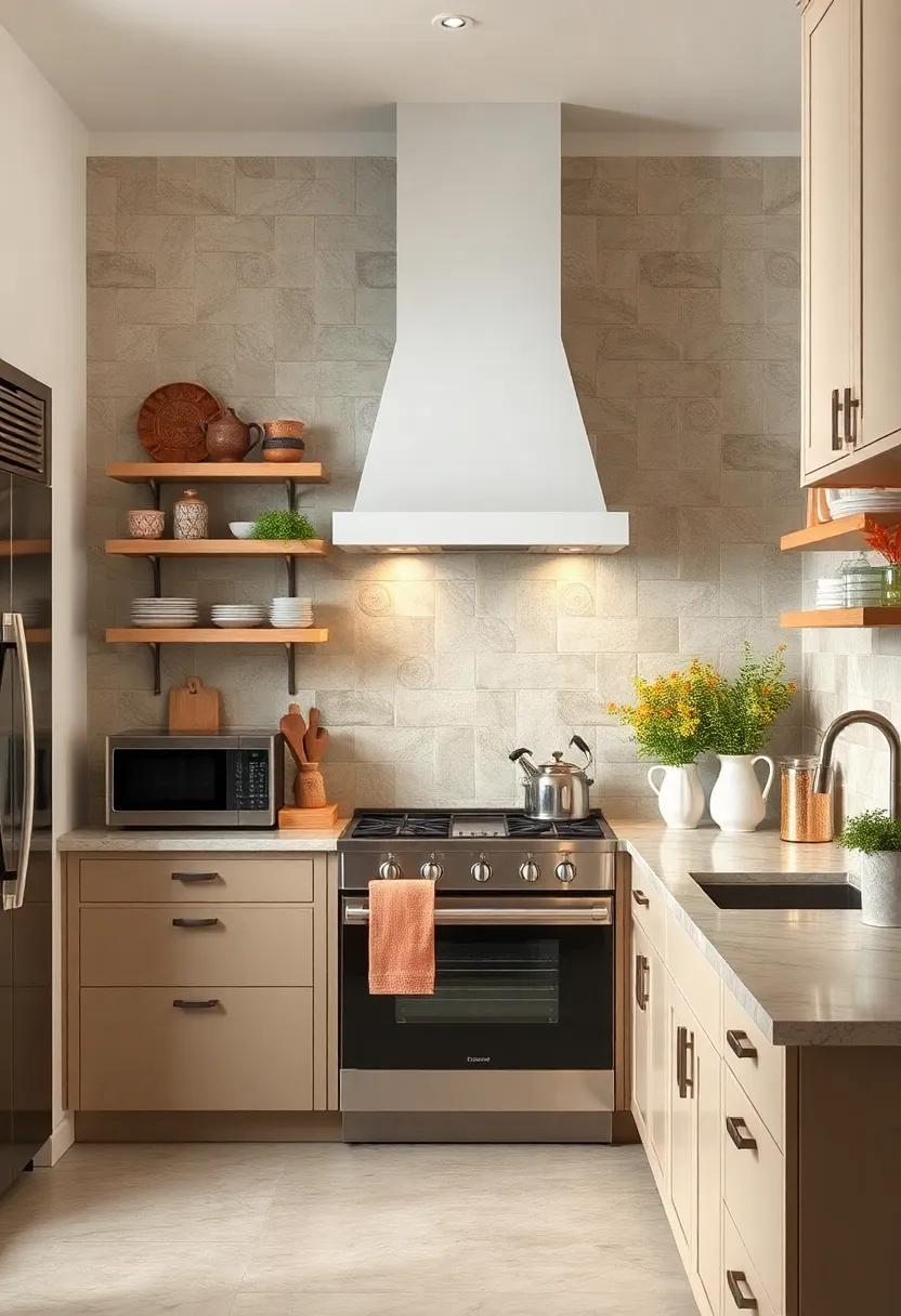 Incorporate natural ​stone:‌ Using ​natural stone ‌tiles, such as limestone or ​travertine, ‌can add timeless elegance to your kitchen, ‌with textures that evoke a ‌rustic, vintage feel