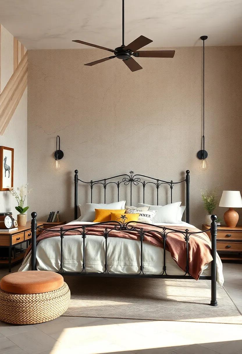 Consider a​ classic wrought⁢ iron bed frame⁢ that evokes ​romantic sentiments while‌ providing sturdy‍ support ‍and timeless ⁣beauty