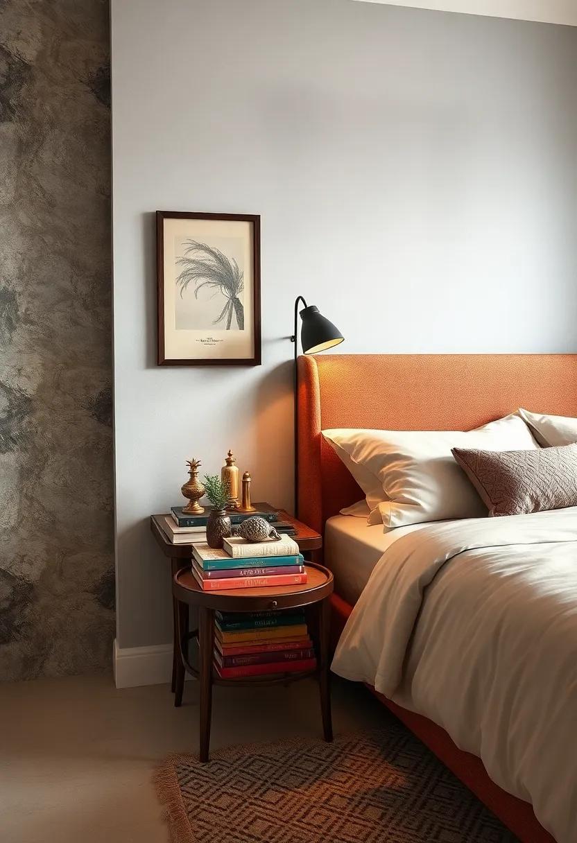 decorate with vintage books and antique ⁢trinkets on a bedside table, adding⁤ layers of interest while celebrating⁢ a love ​for ⁤the past