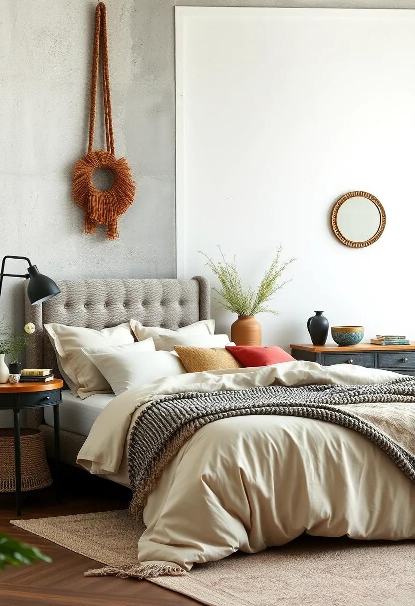 Play with contrasting‍ textures like a velvet bedspread and a knitted ⁢throw, introducing ‌depth to your vintage-inspired bedroom⁣ design