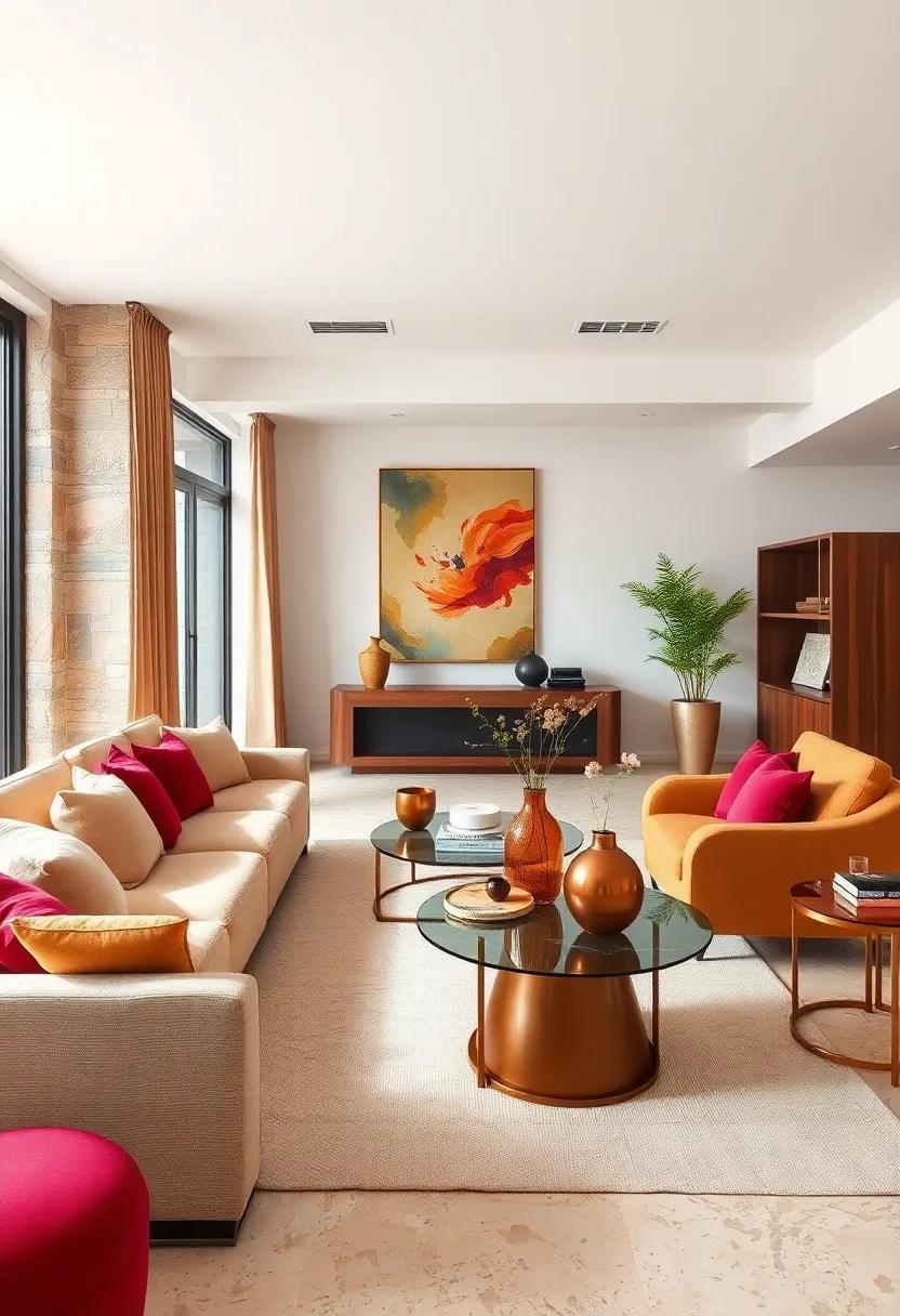 Colorful Accents: Small burgundy​ details like throw​ pillows or ⁣vases in a ​champagne-dominated room add dimension and warmth without overwhelming the space