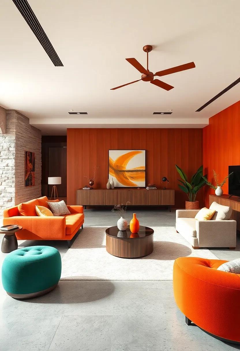 Sunset Shades: How incorporating warm oranges and deep reds can energize a space‍ and spark creativity