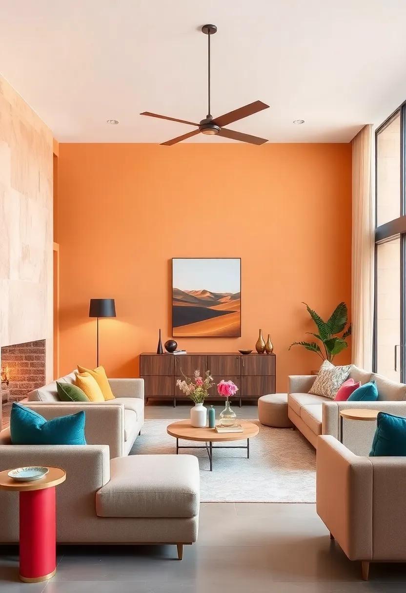 Playful Pops of Color: Using bright,warm hues strategically to draw attention​ without overwhelming your design