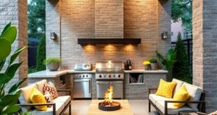 25 Stunning Patio Outdoor Kitchens Featuring Built-In Grills for Your Dream Backyard