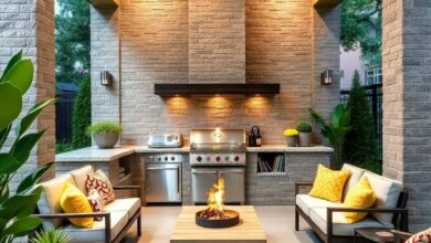 25 Stunning Patio Outdoor Kitchens Featuring Built-In Grills for Your Dream Backyard