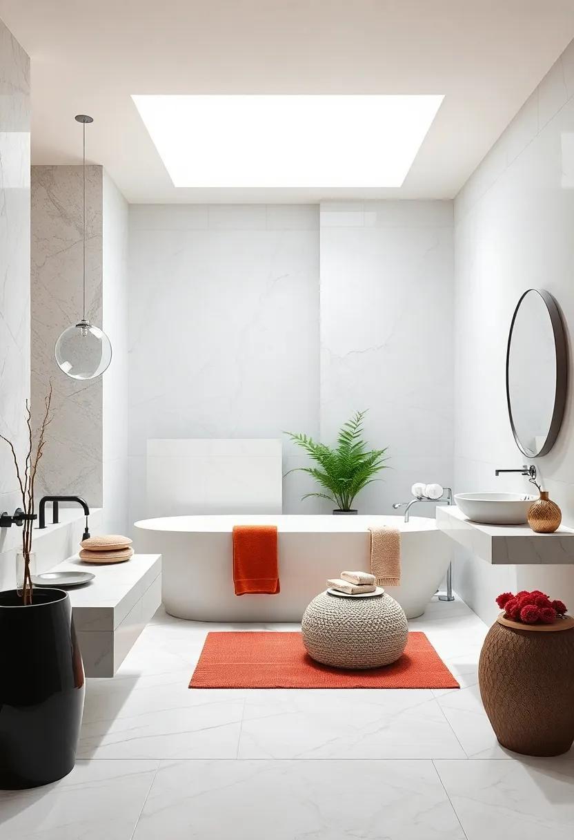 27 Stunning Elements for a Luxurious Monochrome White Bathroom Oasis
