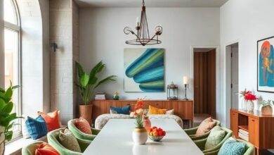 27 Inspiring Ideas for a Creative Eclectic Dining Room with Colorful Accents