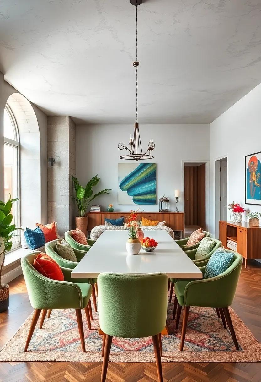 27 Inspiring Ideas for a Creative Eclectic Dining Room with Colorful Accents