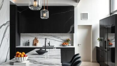 29 Striking Black and Marble Luxury Kitchen Designs to Elevate Your Home Aesthetic