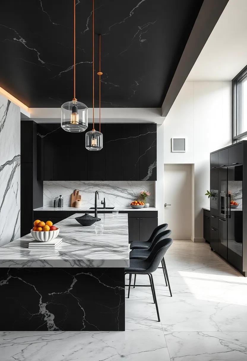 29 Striking Black and Marble Luxury Kitchen Designs to Elevate Your Home Aesthetic