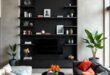 27 Stylish Black Living Room Shelves to Elevate Your Space and Organize with Flair