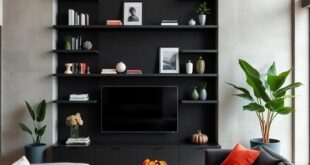 27 Stylish Black Living Room Shelves to Elevate Your Space and Organize with Flair