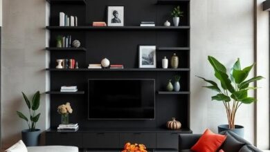 27 Stylish Black Living Room Shelves to Elevate Your Space and Organize with Flair