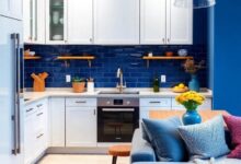 24 Stunning Ideas to Transform Your Kitchen with Blue Walls and White Cabinets