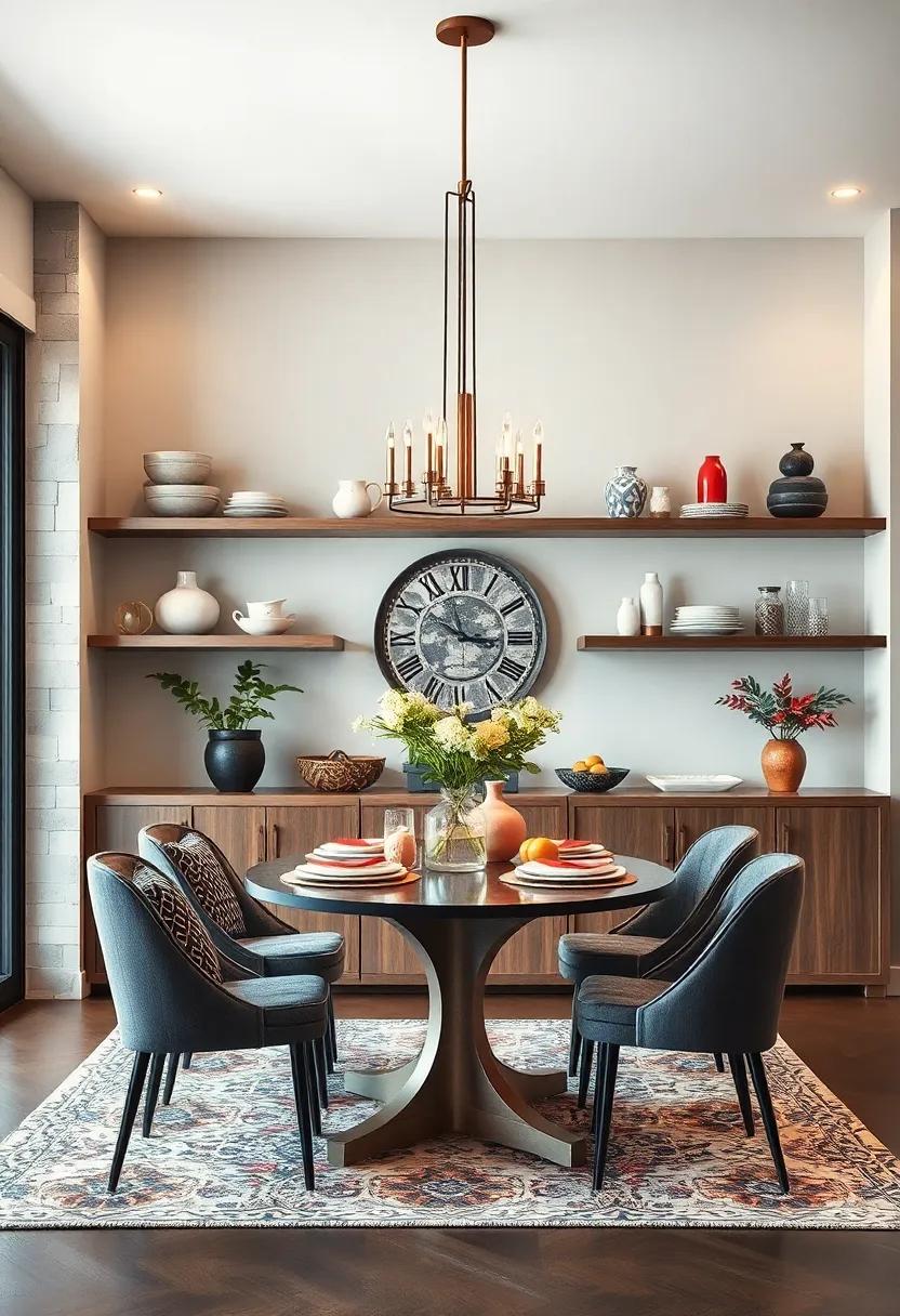 Open Shelving: Transform your ​dining room‍ by removing ​cabinet doors to display beautiful‍ dishware ⁢and glassware ⁢while adding a ‌rustic charm