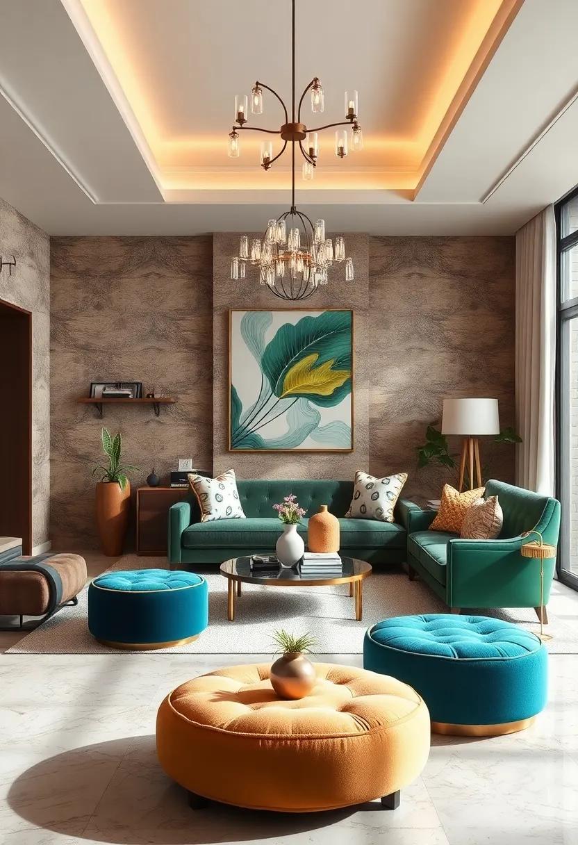 Playful Furniture Accents: Unveil whimsical Art‌ Deco ⁤furniture accents, from ottomans to side​ tables, that ⁣add character to your decor