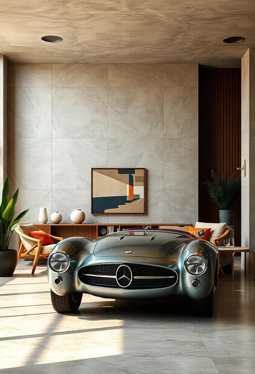 Retro Automotive Designs: take a look at iconic automobiles inspired by Art Deco, merging cutting-edge technology with exquisite​ artistry