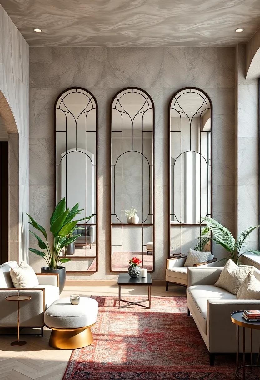 Stylish Mirrors: Uncover ​the‌ beauty of‌ Art ‍Deco mirrors, which can serve as both ‌decoration and a focal point in your ⁤home