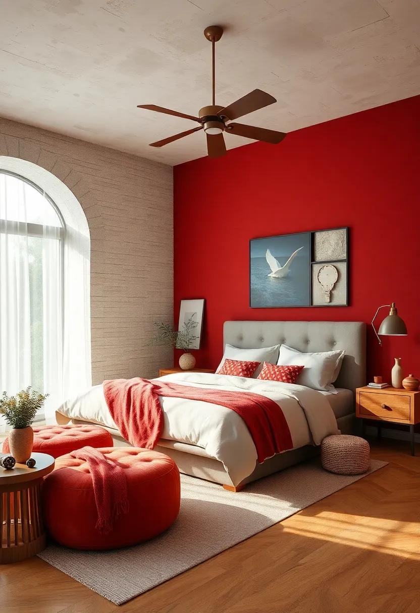 Rustic Brick Red: ⁣This bold hue creates an ⁢intimate⁢ ambiance,evoking warmth and coziness ​akin to a rustic cabin retreat