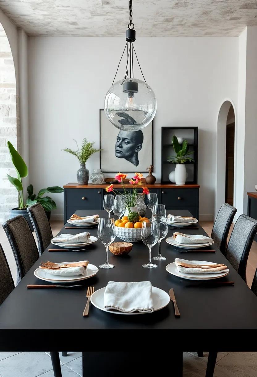 Artistic Centerpiece: Use ‌a sculptural piece or contemporary art as a centerpiece, marrying culture ⁤and cuisine ‍for ⁢a sophisticated dining experience