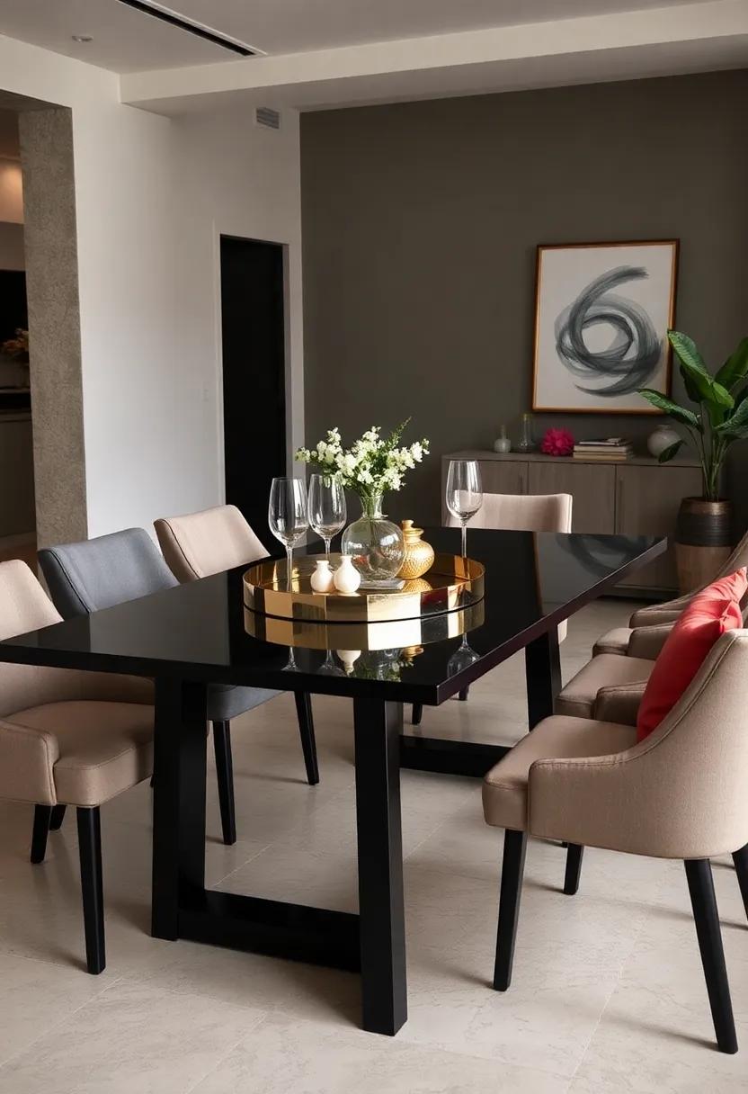 Use of Mirrors: Place a mirrored table tray at ‌the center to amplify light and​ add a‌ touch of luxury ‌to ‌your dining setting