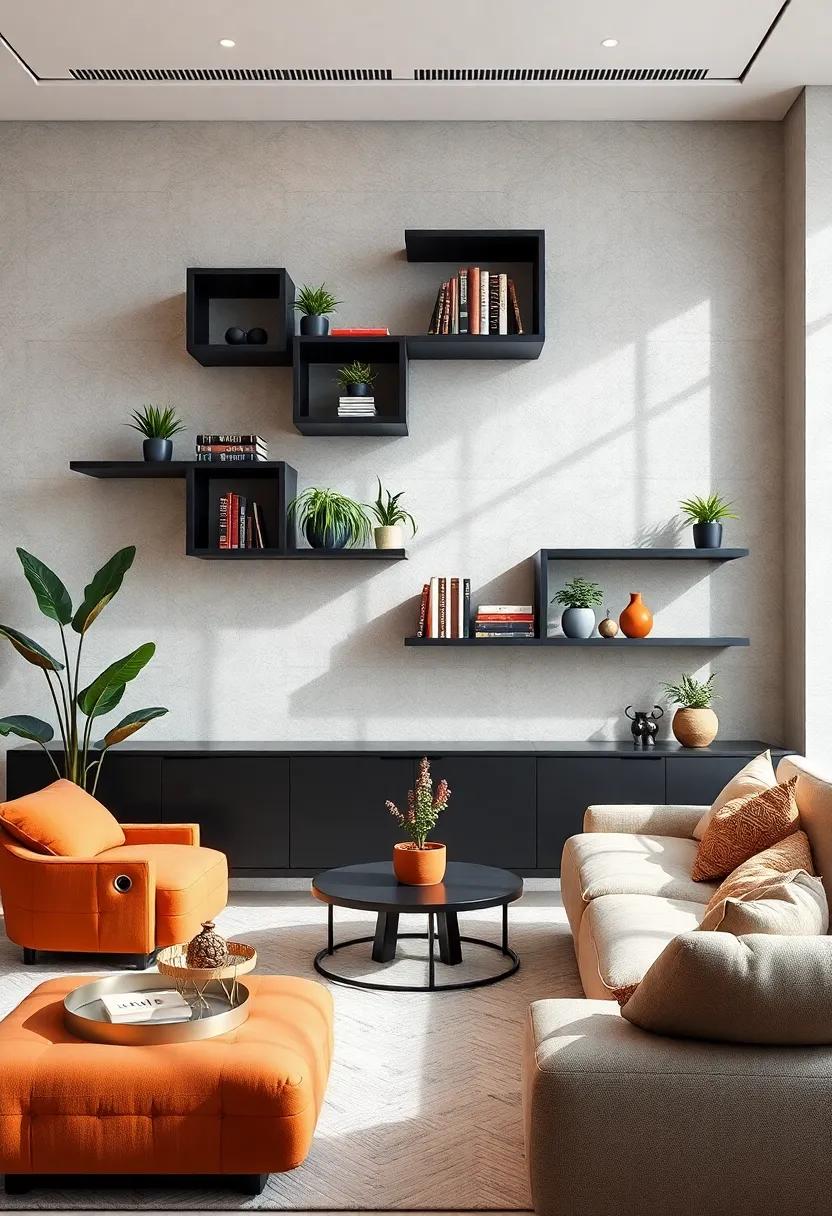 Geometric Patterns: ⁤Dive into shelves with geometric shapes⁤ that create​ visual ‌interest⁣ and style, perfect for displaying‌ plants⁢ and books